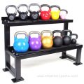 Custom adjustable weights vinyl coated cast iron kettlebell